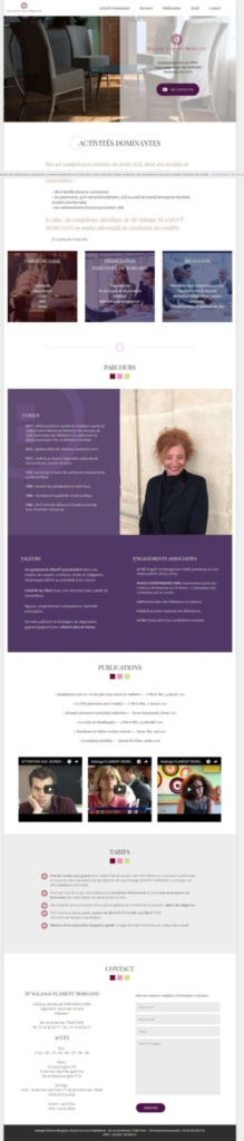 Page d'accueil entière